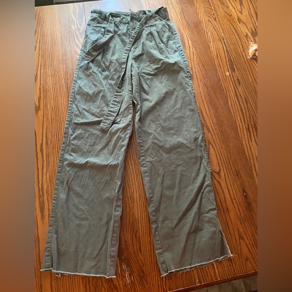 Green dress pants